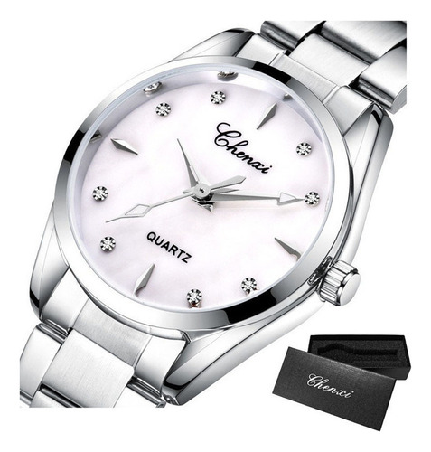 Reloj De Cuarzo Luminoso Con Diamantes Chenxi 006t