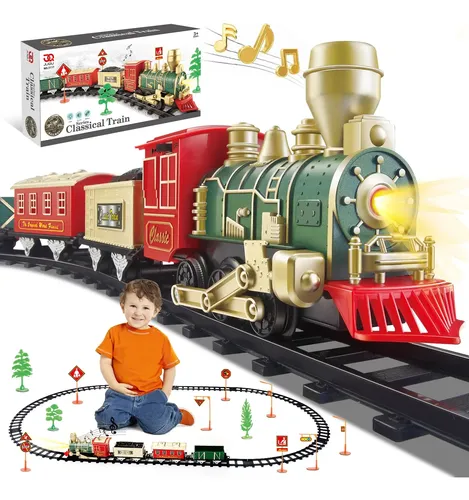 Tren Locomotora, Tren Magnético de Juguete, Motores Motorizados, Trenes Con Luces de Sonido Para Niños, Niñas | en línea Tren Locomotora, Tren Magnético de Juguete, Motores Motorizados, Trenes Con Luces de Sonido Para Niños, Niñas | en línea