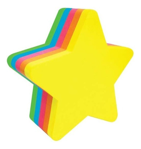 Cubo Mae Neon 64x67mm 5 Colores Estrella 250 Hojas 33250 /vc