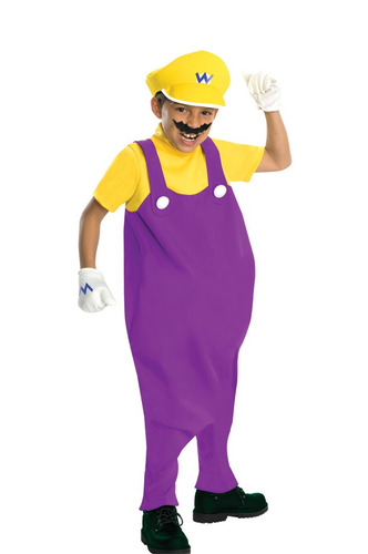 Disfraz Para Niño Wario Talla Large Super Mario Bros