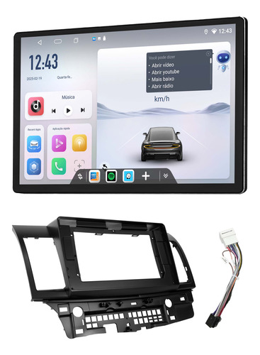 Multimidia Mitsubish Lancer Android 14 6gb 128gb 4g 2k 13p
