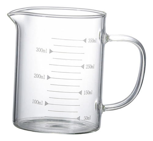 4 Taza Medidora Taza De Vidrio Resistente Al Calor Con 350ml