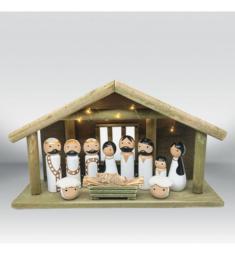 Decoración Navideña De Madera, Regalo Del Nacimiento De