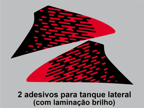 Adesivo Bros 160 2024 - Kit 3 Adesivos P/ Moto Vermelha A11