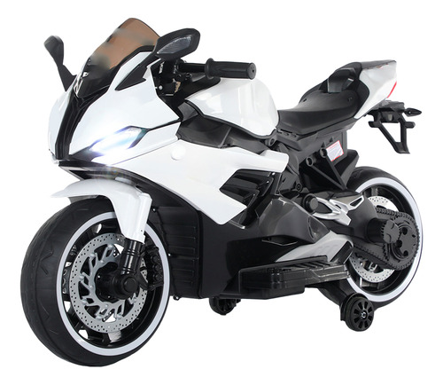 Mini Moto Elétrica Infantil Com Led Até 60kg Cor Branco Voltagem Do Carregador 110v/220v