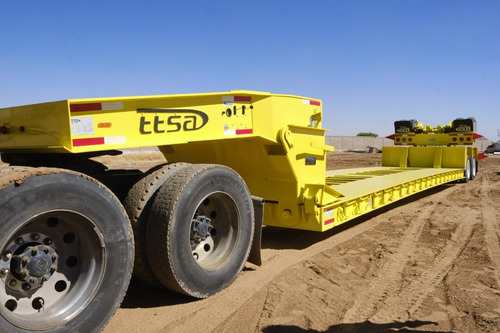 Lowboy 60 Ton Perfil Bajo Extensible Cuello Desmontable