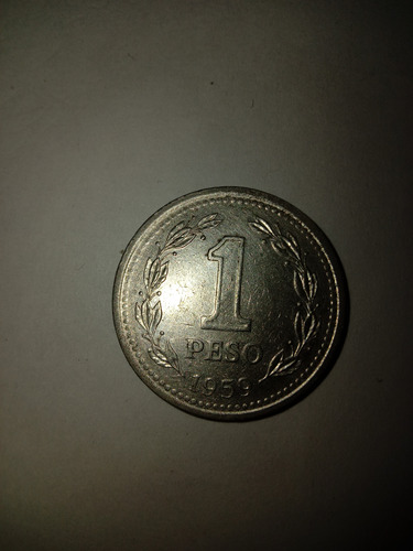 Moneda De Un Peso Argentino Año 1959