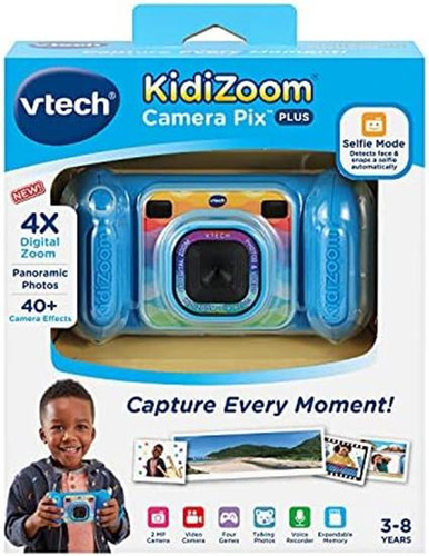 Cámara Infantil Vtech Kidizoom Pix Plus Azul, Con Efectos
