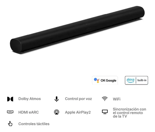 Soundbar Sonos Arc Tv Wi-fi Wireless Speaker Negro