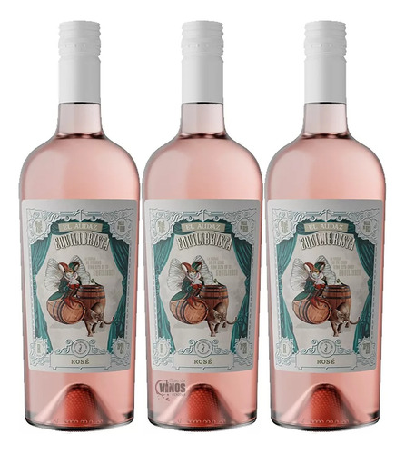 Vino Equilibrista Audaz Rosado 750ml Pack X3 Unidades