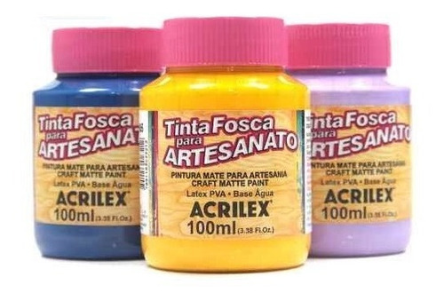 Tinta Artesanato Acrilex 37 Ml X10u. - Colores Surtidos