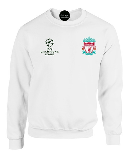 Buzo Saco Cuello R Crewneck Deportivo Liverpool Fc Champions