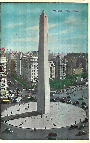 Tarjeta Postal Obelisco - Buenos Aires