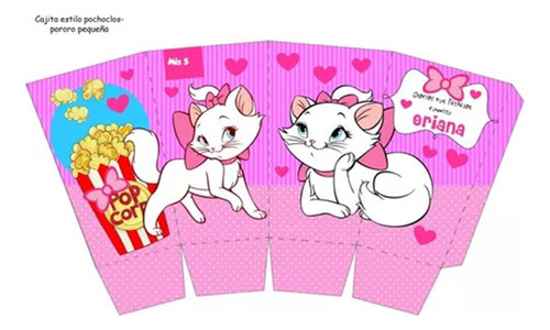 Kit Imprimible Candy Bar Gata Gatita Marie 100% Editable Ppt