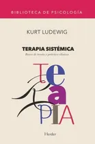 Comprar Libro Terapia Sistémica. Bases De Teoría Y Práctica Clínicas