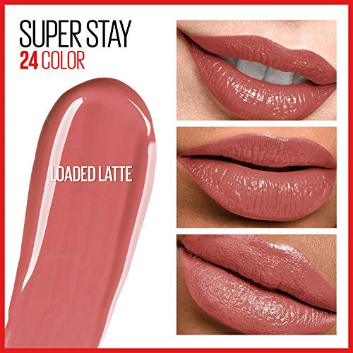 Batom Líquido Maybelline Superstay 24 Loaded Latte