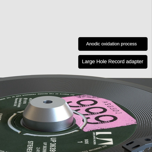 Adaptador De Tocadiscos De Aluminio De 45 Rpm Para Vinilo Sl