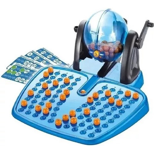 Bingo Con Bolillero En Caja 48 Cartones Juego Oferta!