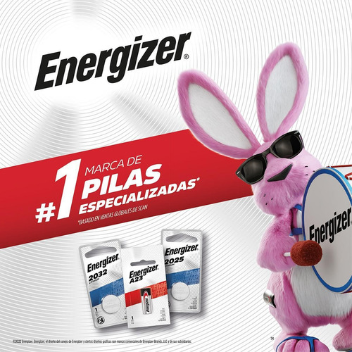 Imagen 2 de 7 de Pilas A23 12V Energizer Alcalina Para Alarmas / Control Remoto - Blister 5 Unidades