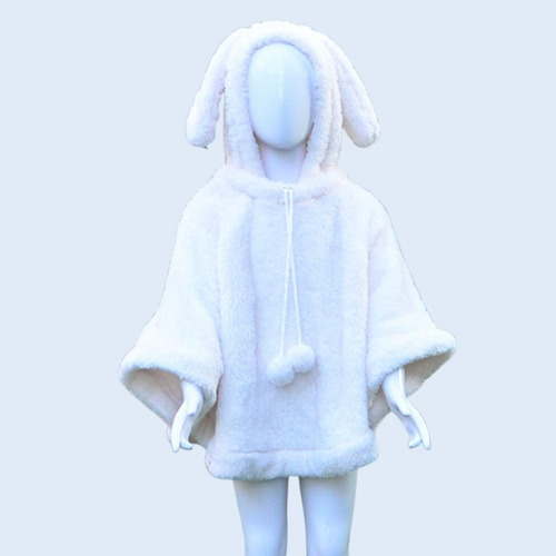 Poncho Polar Conejito Niño Niña Gositos