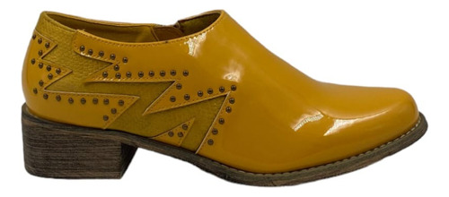 Zapato Amarillo Charol Tachas A166-g1938 