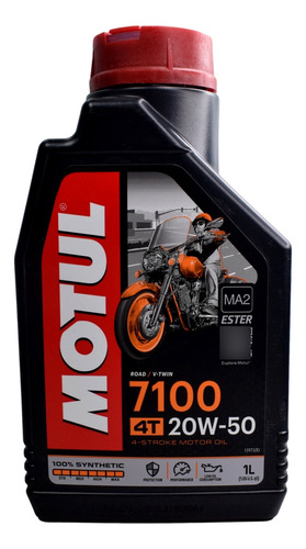 Aceite Motul 7100 20w50 4t Sintético Original 1l