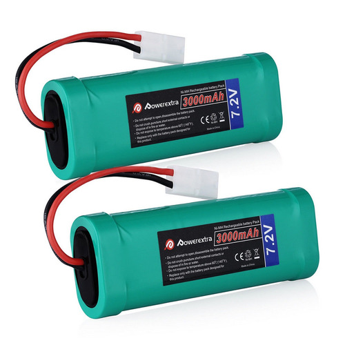 Pack De Baterías 2 X 7.2v 3000mah Nimh Recargable Rc Para Co