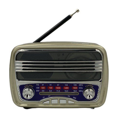 Radio Vintage Am Fm Sw Parlante Bluetooth Portatil Usb Aux