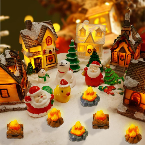 30 Piezas De Fogata En Miniatura, Diorama De Fuego Falso, De