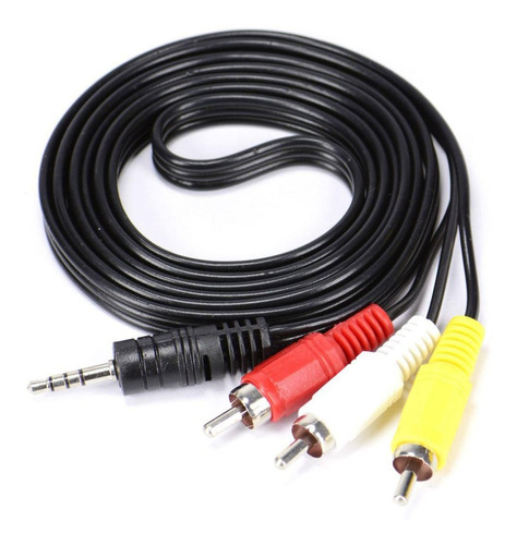 Cable Audio Estereo Plug 3.5mm Macho A Rca Audio Video 3mts