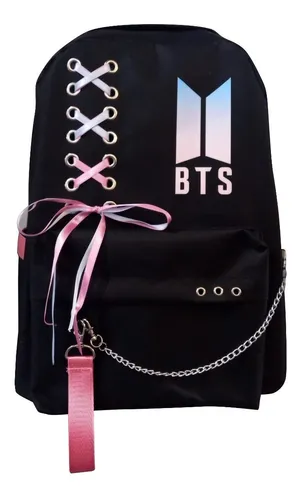 Mochila De Bts C Cinta Y Cadena Modelo Coreano Kpop Army