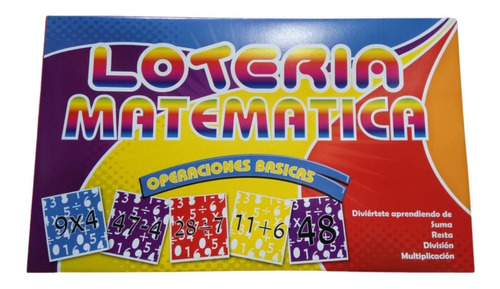 Lotería Didáctica, Matemáticas,geometría,bilingue Entrega Ya