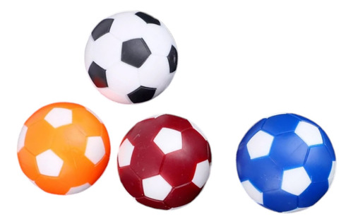 Pack 4 Mini Pelotas Colores Futbolito D Mesa Niños Taka Taka