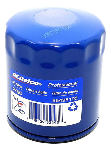 Filtro Aceite, Gm, Pf66, 55495105,