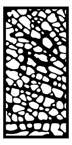 Panel Decorativo De Chapa Calada 0.60x1.20 Diseño Roca Nº5