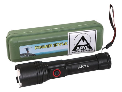 Linterna Led Arye Foco Ajustable Batería Recargable 8w