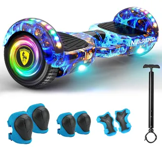 Patinete electrico hoverboard electrico mirrend bluetooth Rgb Phoenix azul para niños regalos