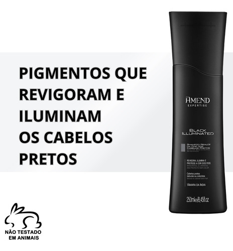 Shampoo Realce Da Cor Amend Black Illuminated 250ml