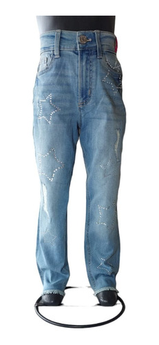 Pantalon Para Niña Color Azul Con Estrellas