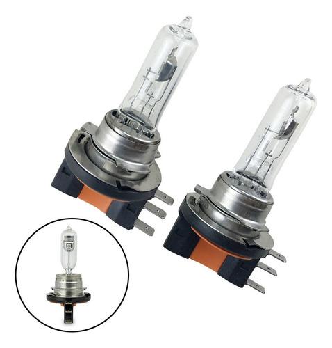 2 Faros Halógenos H15 12 V 55 W Blancos