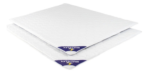 Pillow Top Desmontable Multiflex 130x190x4cm Cubre Colchón Color Blanco Diseño de la tela Liso Tamaño del colchón 2 plazas