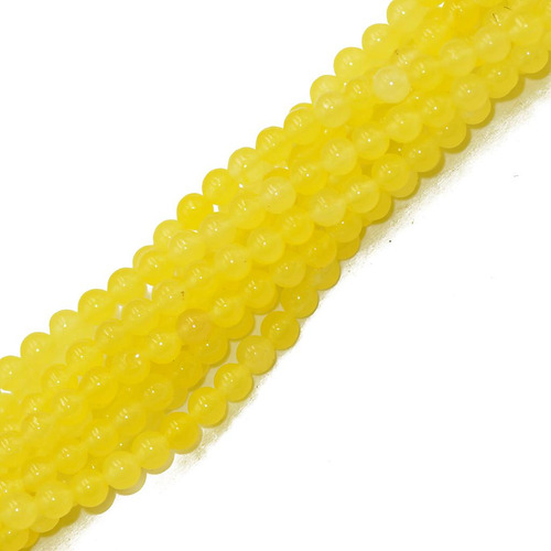 2 X 4mm Amarillo Brillante Piedra Preciosa Del Jade Flojo
