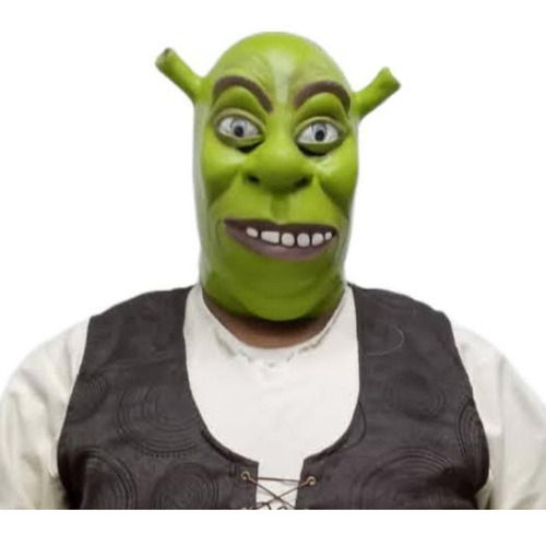Mascara De Shrek Ogro Mod02 Halloween Color Verde