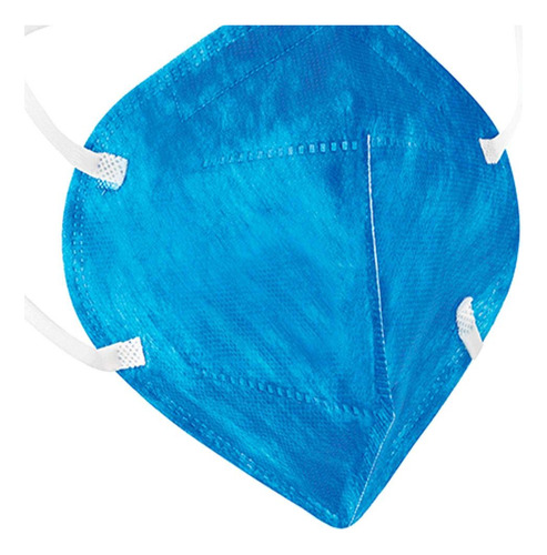 Kit 100 Respiradores Pro Safety Pff1 Sem Válvula Delta Plus Cor Azul