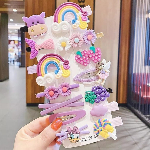 Imagen 1 de 2 de Juego De 14 Horquillas (broches) Para El Cabello, Niñas