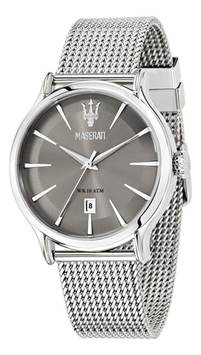 Imagen 1 de 6 de Reloj Maserati Clasico Acero Plata