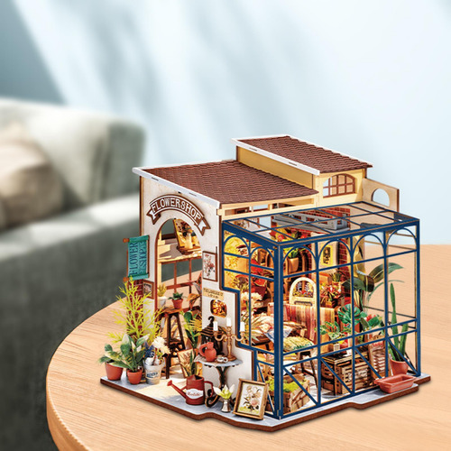 Miniatura Diy Para Casa De Muñecas, Modelo De Tienda De