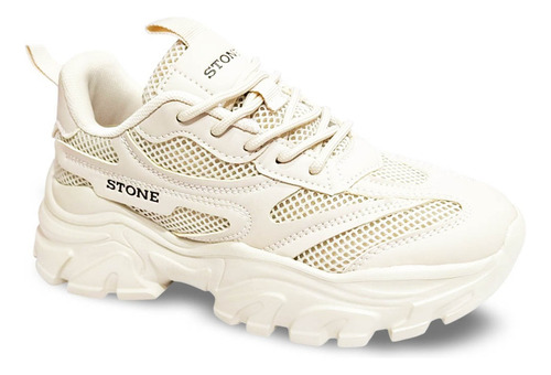 Zapatillas Stone Urbanas Con Plataforma Mujer Livianas #60