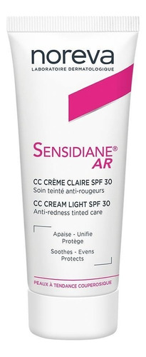 Sensidiane Ar Cc Crema Facial Antirojeces Color Claro Fps30