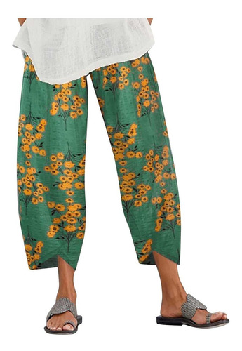 Pantalon Capris Para Mujer Elegante Cargo Hip Hop Casual